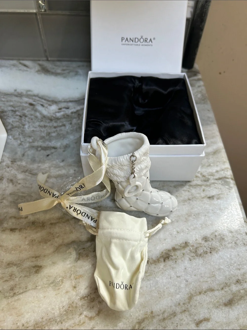 PANDORA 2012 Boot Stocking Christmas Tree Ornament Limited Edition NEW BOX